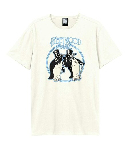 T-shirt Penguins Adulte Vieux Blanc Amplified