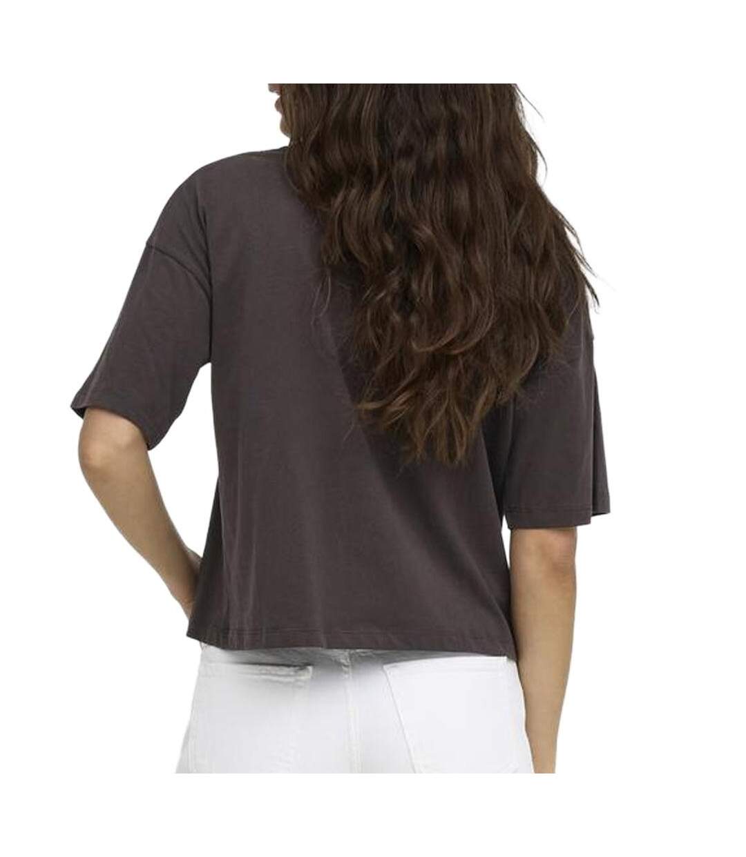 T-Shirt marron femme jdy cally-2