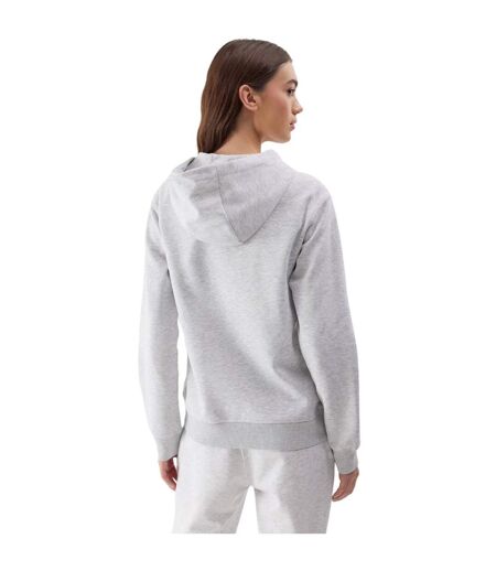 Veste À Capuche F0956 Femme Gris Argenté 4F