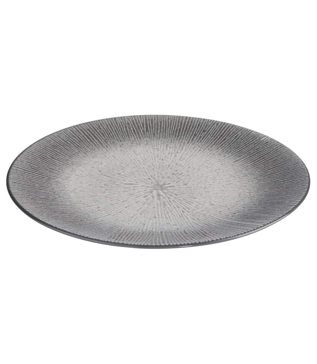 Lot de 6 Assiettes Plates Atelier 27cm Gris-2