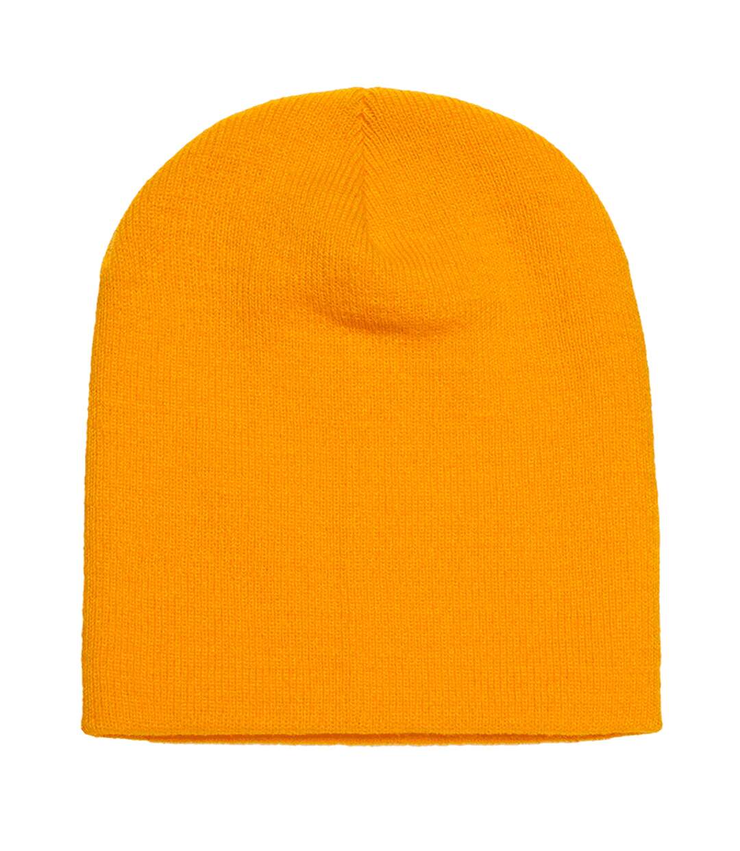 Flexfit unisex heavyweight standard beanie winter hat gold Yupoong-1