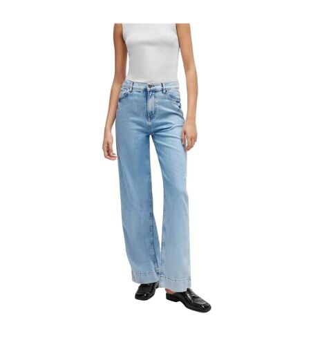 Womens/ladies marlene hr 3.0 high waist regular jeans turquoise Boss