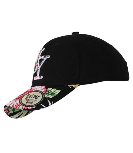 Casquette NY visière HIBISCUS