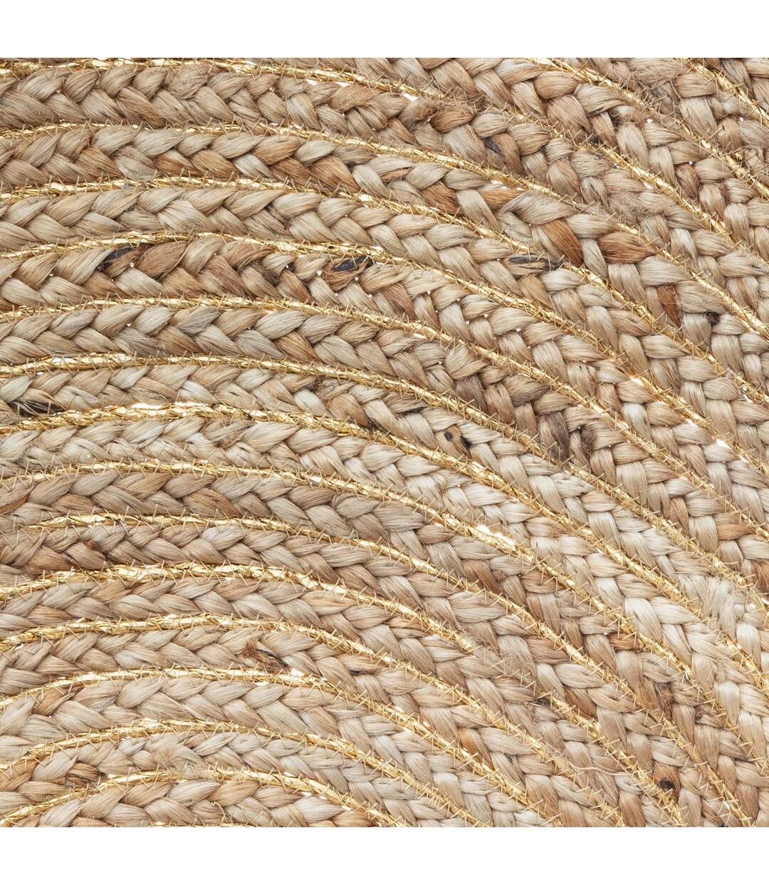 Tapis à franges rond en jute Cosy - Diam. 80 cm - Beige-2