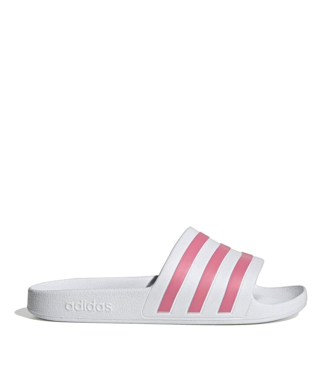 Womens/ladies Adilette Aqua Slides White Rose Adidas-1