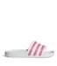 Womens/ladies Adilette Aqua Slides White Rose Adidas-1
