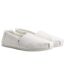 Womens/ladies canvas slip-on lightweight espadrilles white Toms