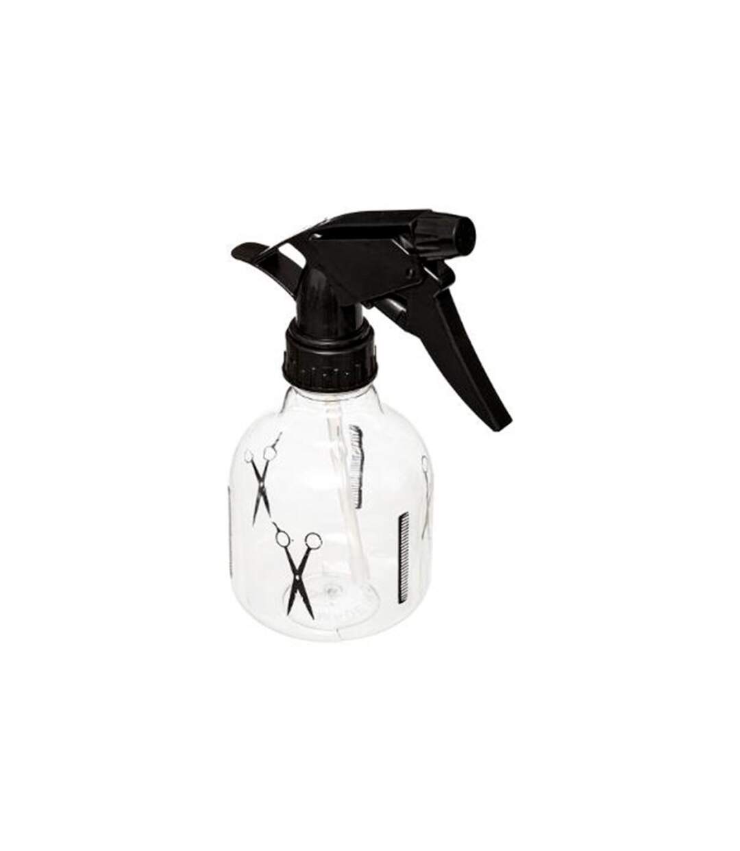 Bouteille Spray Cheveux 17cm Noir & Transparent-1