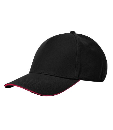 Casquette De Baseball Earthaware Classic Noir Rouge Classique Beechfield