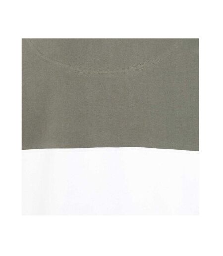 Sweat Motif/style Contrasté Homme Vert Kaki Gris Chiné Lazy Jacks