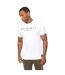 T-shirt Jamals Homme Blanc Crosshatch-4