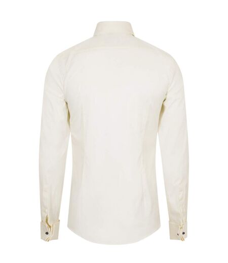 Chemise Habillée Manches Longues H-hank Homme Blanc Cassé Boss