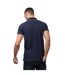 Mens Ricky Gold Detail Tipped Polo Shirt Navy Luke 1977-2