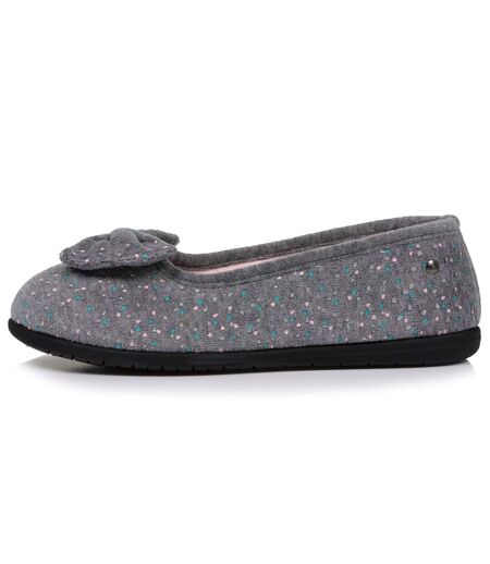Isotoner Chaussons Ballerines femme souples, ultra confortables et légèrs, confort technologie everywear