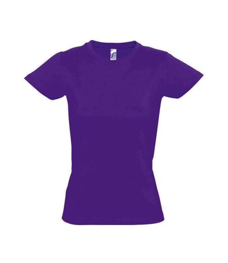 T-shirt Imperial Femme Violet Foncé SOLS