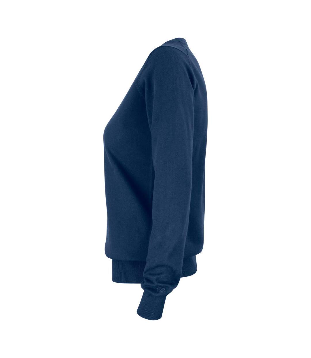 Womens/ladies Oakville V Neck Sweatshirt Dark Navy Cutter & Buck-3