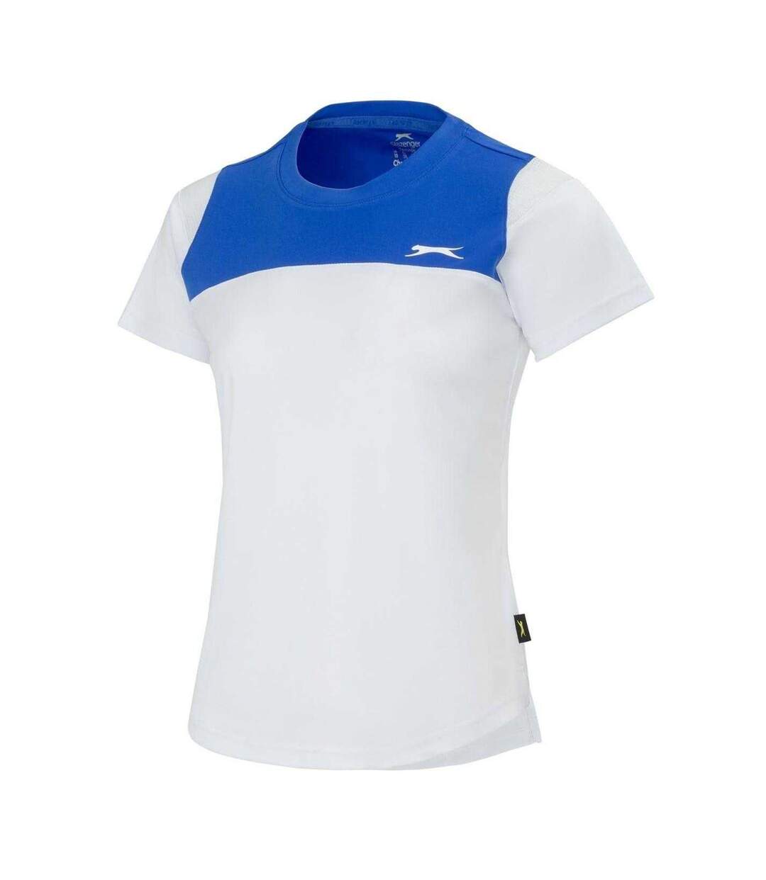 T-shirt Tennis Motif/style Blocs De Couleurs Femme Bleu Blanc Slazenger-3
