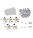 Set Papeterie Noël 20 Pièces Christmas 16cm Argent-1