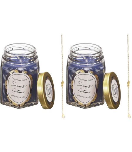 Bougie parfumée en bocal avec bijou surprise (Lot de 2)