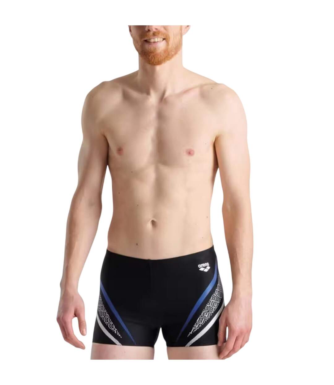 Short De Bain Motif/style Imprimé Lettrage Homme Noir Arena-4