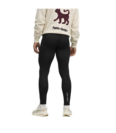 Mens Saysky Performance Running Tights Black Puma
