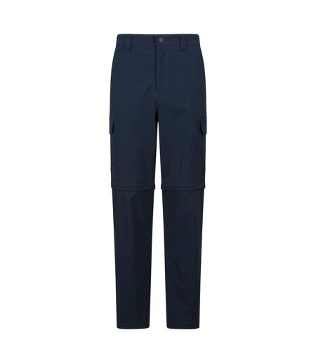 Pantalon Uni Et Extensible 2-en-1 Delta Homme Bleu Marine Mountain Warehouse