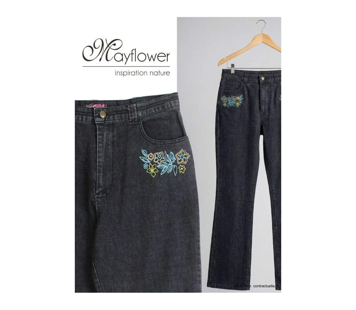 Jean Femme Mayflower Bleu Stone Stretch - Coupe Moderne-3