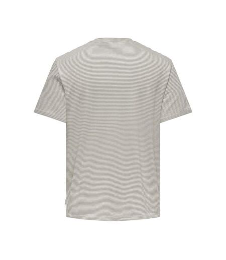 T-shirt Beige Homme Only & Sons Onsbale - L