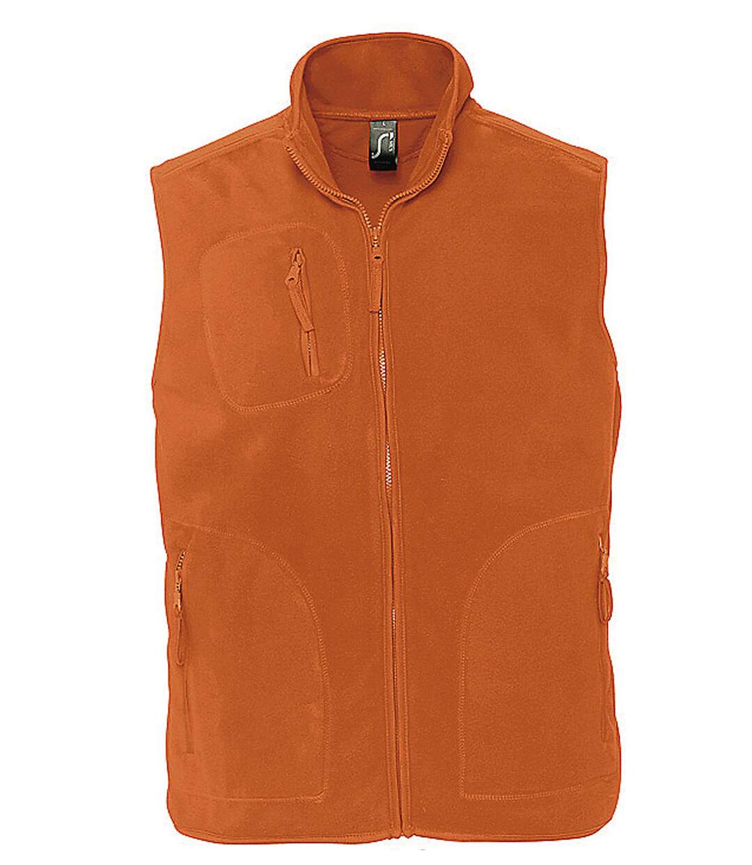 Gilet sans manches bodywarmer polaire unisexe - 51000 - orange-1