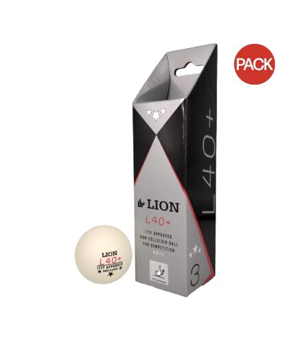 Balles de ping-pong l40+ taille unique blanc Lion Lion