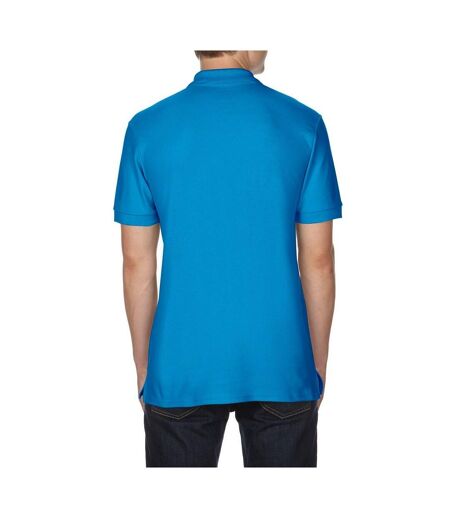Gildan Mens Premium Cotton Sport Double Pique Polo Shirt (Sapphire) - UTBC3194