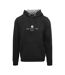 Mens Lettering Hoodie Black Aquascutum-1