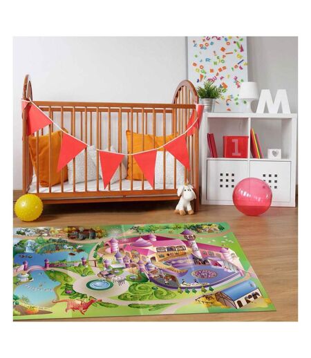 Tapis salon et chambre tissé motif enfant NAPPE PRINCESS A