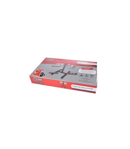 Lot de 2 Gamelles pour Chien Réglable 46cm Argent