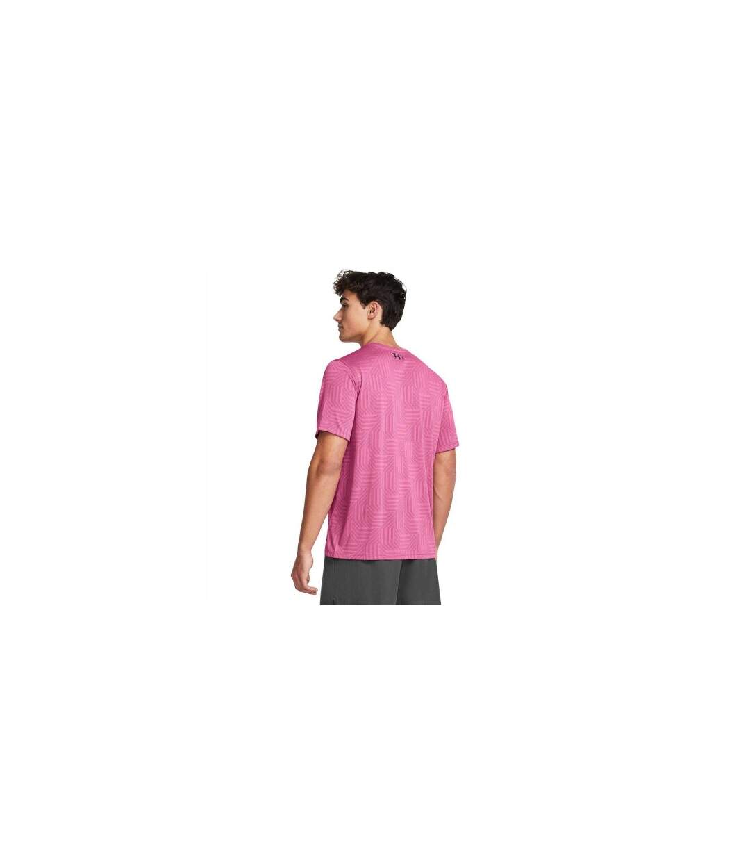 Mens Geotessa T-shirt Pink Under Armour-1