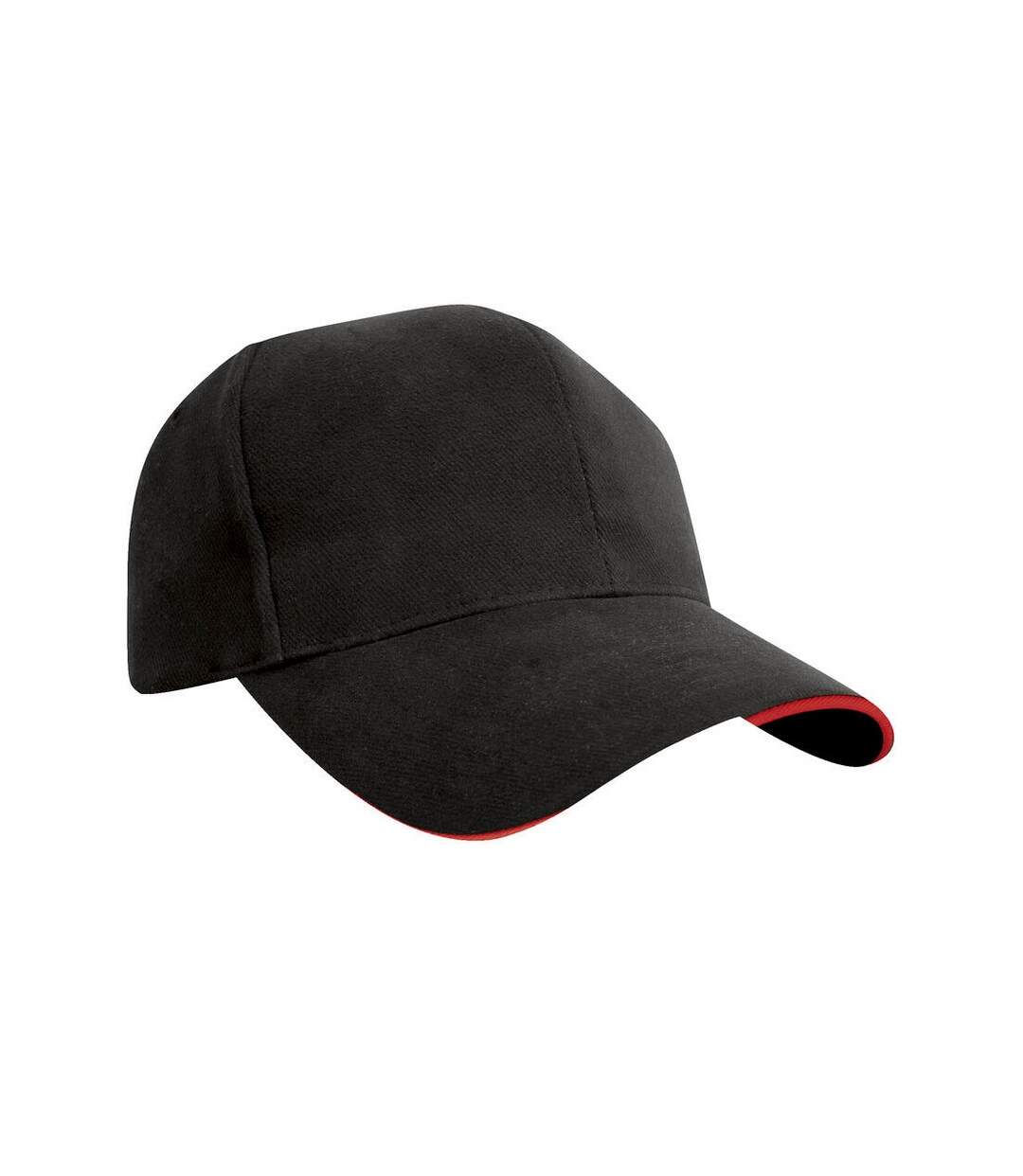 Casquette De Baseball Noir Rouge Result Headwear-1