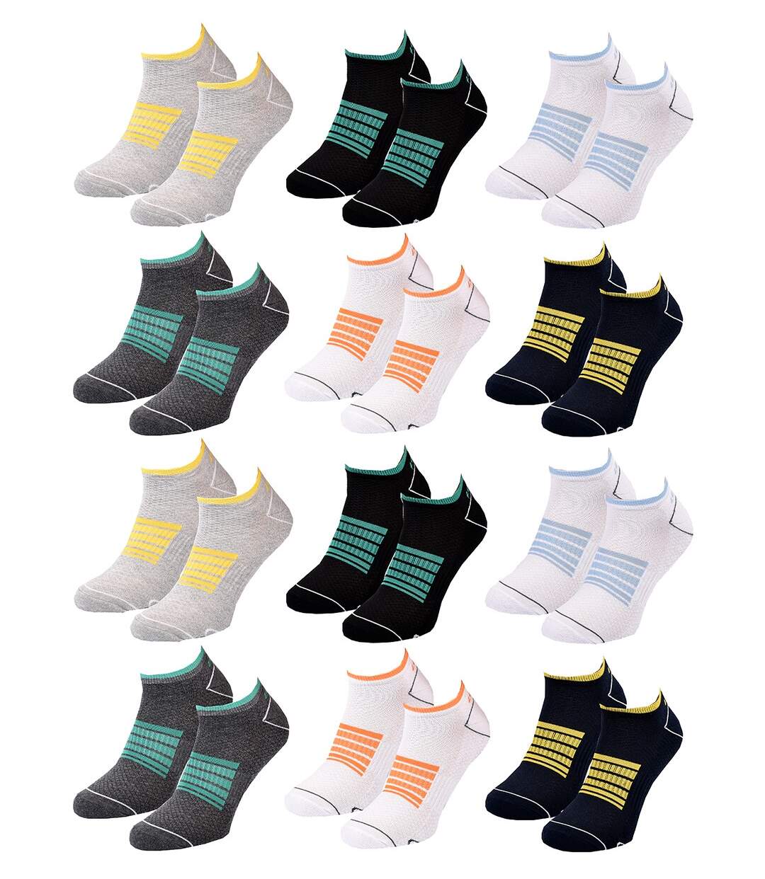 Chaussettes Homme LOTTO Pack de 12 paires SNEAKER 2114