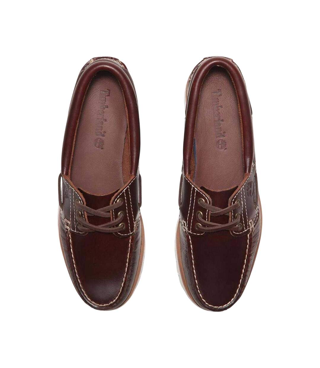 Mens Classic Leather Boat Shoes Brown Timberland-4