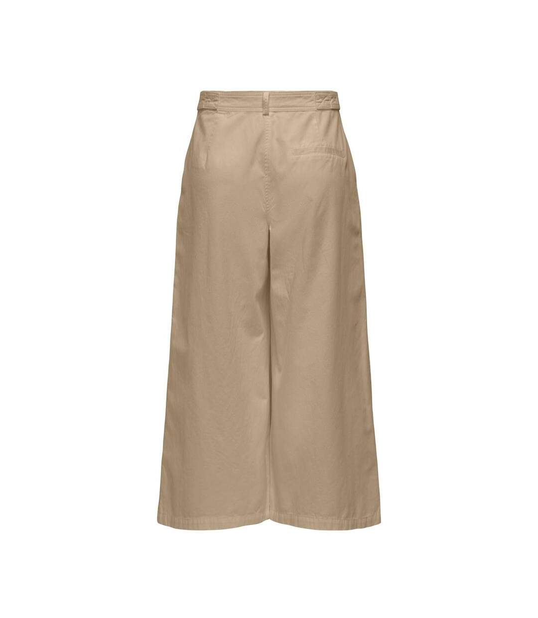 Pantalon fluide marron femme jdy laura-2