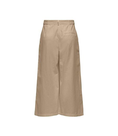 Pantalon fluide marron femme jdy laura