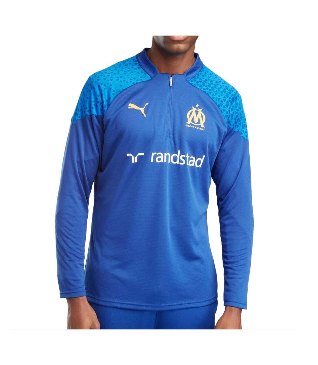 OM Sweat 1/4 zip Bleu Homme Puma 2023/2024 - L-1