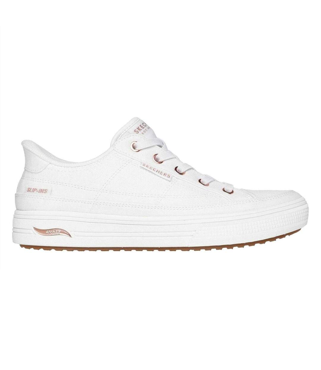 Baskets Arcade Meet Ya There Femme Blanc Skechers-3