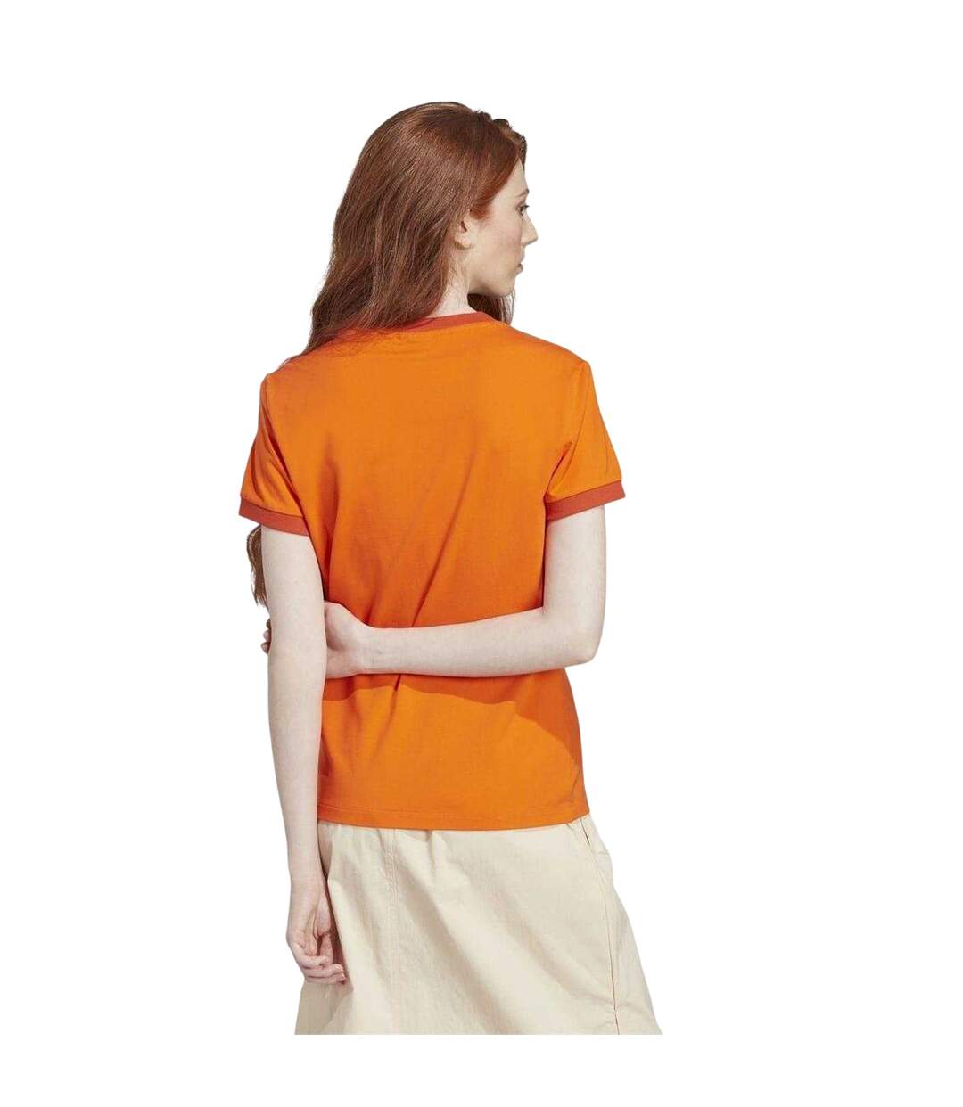 T-shirt Motif/style Logo Adventure Femme Orange Adidas-3