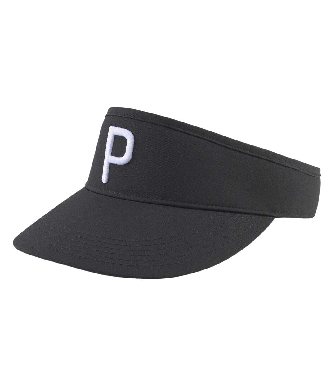 Embroidered Logo Golf Visor Black White Puma-1