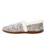 Womens/ladies Speckle Slip-on Slippers Grey Toms-3