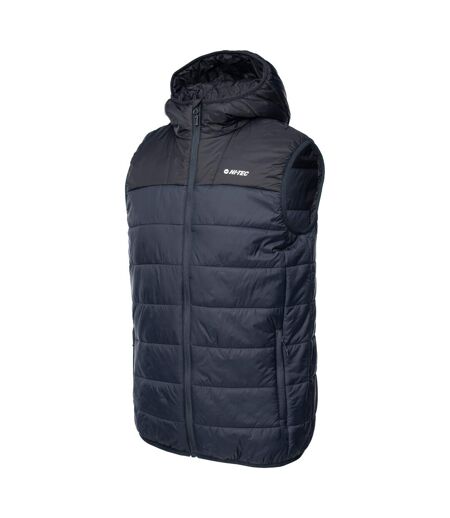 Doudoune Sans Manches Style Matelassé Savaro Homme Bleu Foncé Noir Hi-Tec