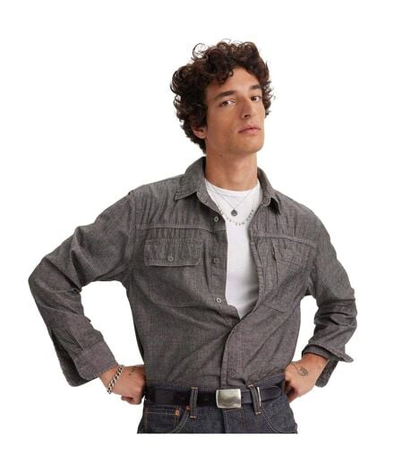 Chemise Auburn Homme Noir Levis