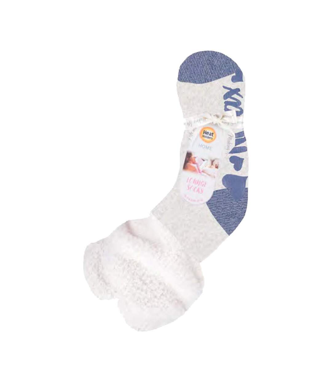 Ladies Fluffy Slouch Top Non Slip Thermal Bed Socks-2