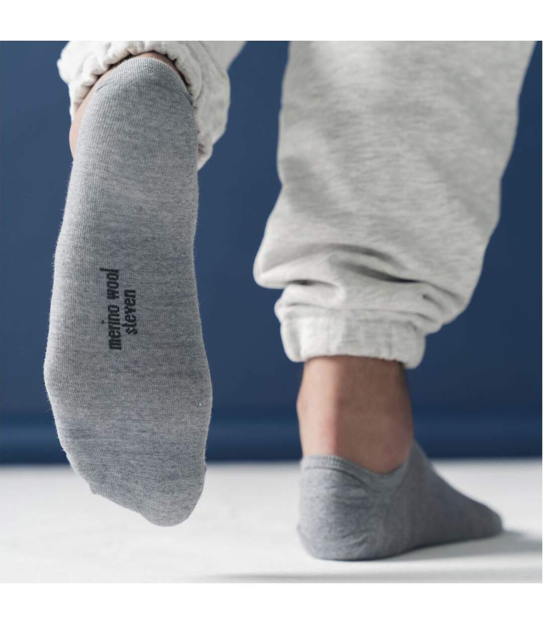 3 Pack Mens Merino Wool Invisible No Show Socks-3