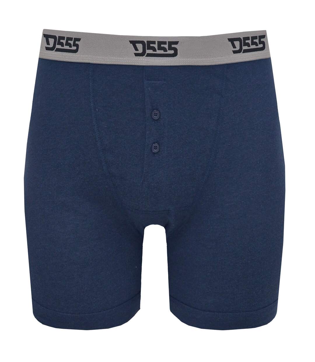 Duke London Mens Driver Kingsize Cotton Boxer Shorts (Pack Of 3) (Black/Grey/Navy) - UTDC145-2